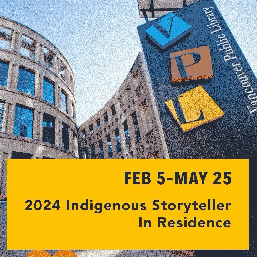 Featured image for “Joseph Kakwinokanasum is the 2024 VPL Storyteller in Residence”